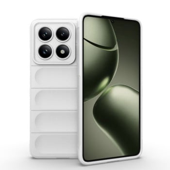 Силиконовый чехол Magic Flannel для Xiaomi 14T 5G Global - белый