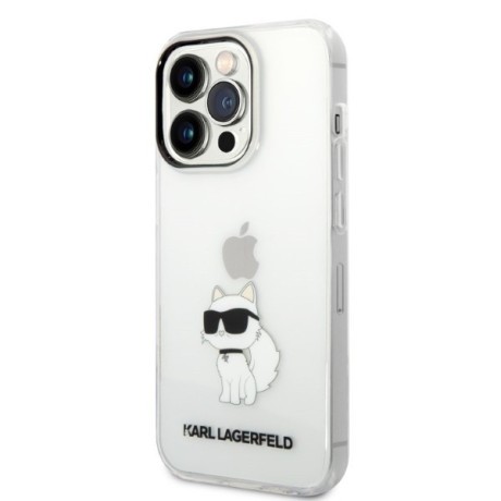 Оригінальний чохол Karl Lagerfeld Ikonik Choupette для iPhone 14 Pro Max - transparent