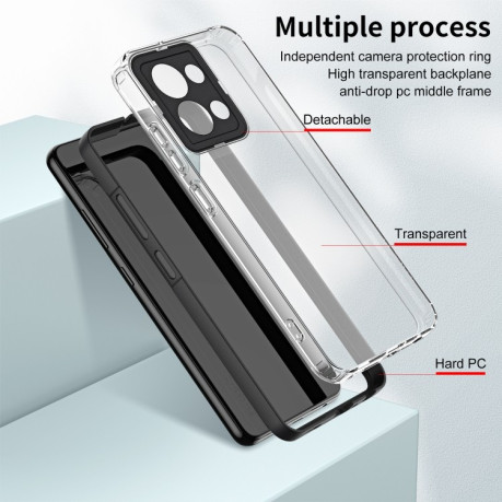Протиударний чохол 3 in 1 Clear для OPPO Reno 8 5G - чорний