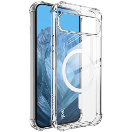 Противоударный чехол IMAK Space Shield PC + TPU Airbag Shockproof MagSafe для Google Pixel 9 Pro XL - прозрачный