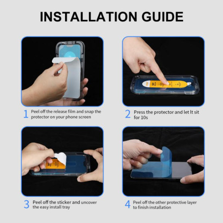 Защитное Стекло ENKAY Easy Install High Alumina Silicon для OnePlus 13R/Ace 5/Ace 5 Pro - черное
