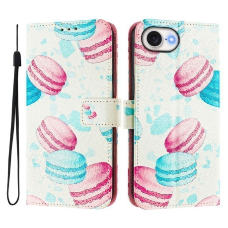 Чохол-книжка Colored Drawing Pattern для iPhone 16e - кольоровий