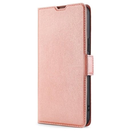 Чехол-книжка Voltage Side Buckle на Infinix Note Edge 5G — розовое золото