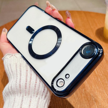 Чехол Electroplating с Magsafe  на iPhone Air - синий