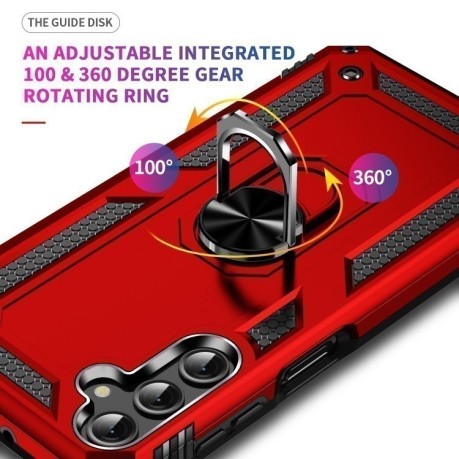 Противоударный чехол HMC 360 Degree Rotating Holder на Samsung Galaxy A25 5G - красный