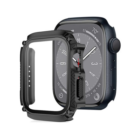 Противоударная накладка с защитным стеклом Armor Waterproof для Apple Watch Series 8/7 41mm - черный