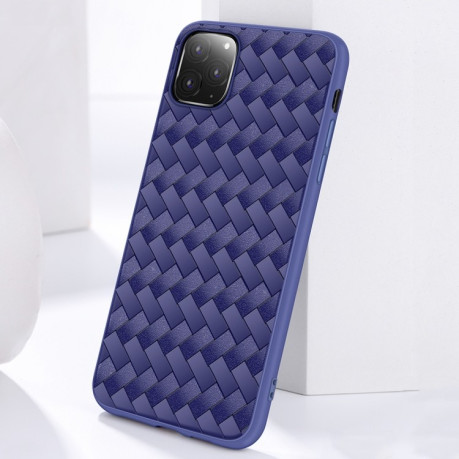 Чехол JOYROOM Milan Series Weave Plaid Texture на iPhone 11 Pro Max-синий