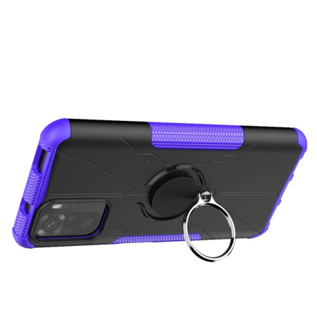 Протиударний чохол Machine Armor Bear для Xiaomi Redmi Note 10 Pro - фіолетовий