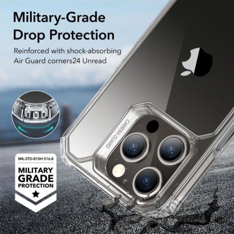 Противоударный чехол ESR Air Armor Series для iPhone 15 Pro - прозрачный