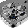 Захисне скло на камеру ENKAY Aluminium для iPhone 15 Pro/15 Pro Max - сіре