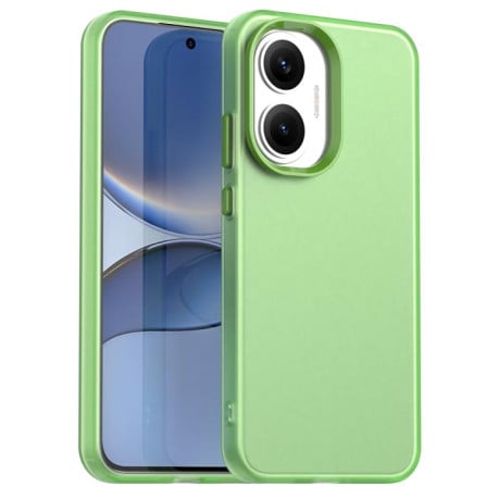 Чехол Candy Series гибрид с усиленными бортиками на Xiaomi Poco F7 - зеленый