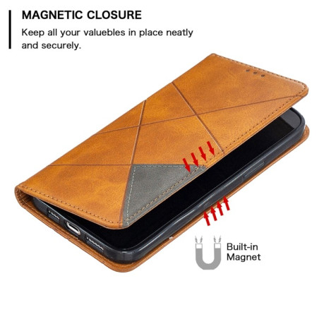 Чохол-книга Rhombus Texture на iPhone 12 Pro Max - жовтий