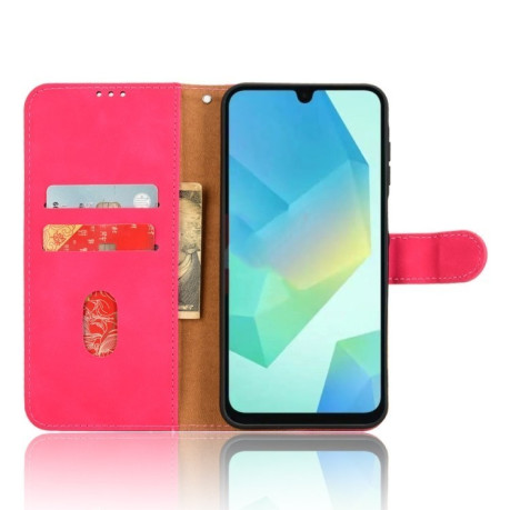 Чохол-книжка Retro Skin Feel Business Magnetic для Samsung Galaxy A16 5G - пурпурно-червоний