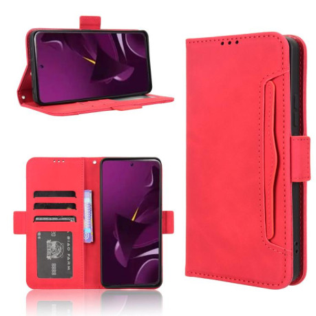 Чехол-книжка Skin Feel Calf на Xiaomi Poco M7 Pro 5G - красный