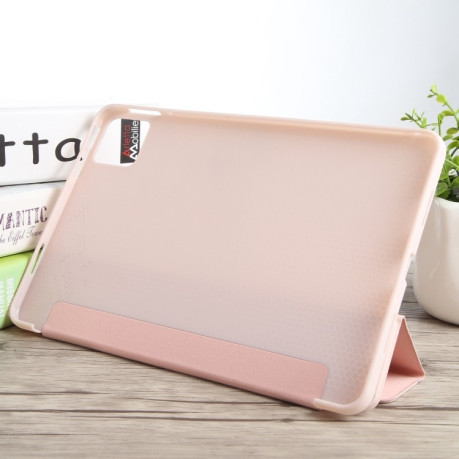 Чехол-книжка Three-fold Holder Flip на iPad Pro 11 2024 - розовый