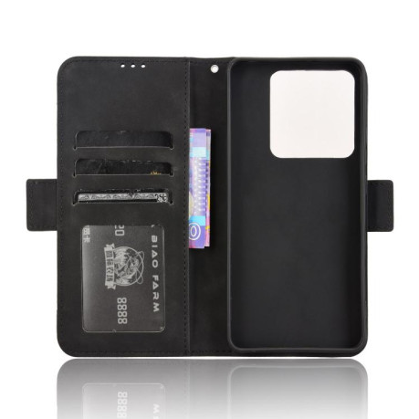 Чехол-книжка Skin Feel Calf на Xiaomi Poco M7 Pro 5G - черный