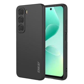 Силіконовий чохол ENKAY Liquid Silicone на Infinix Hot 60 / Hot 60i 4G - чорний