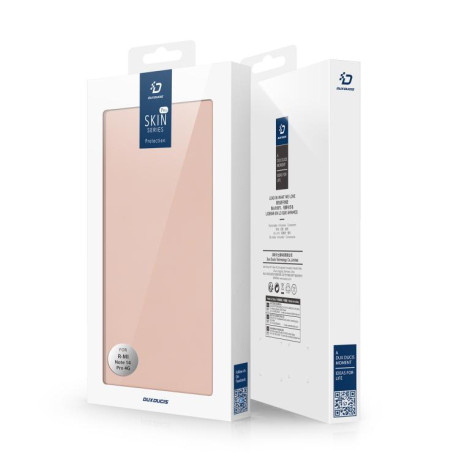 Чохол-книжка DUX DUCIS Skin Pro Series на Xiaomi Redmi Note 14 Pro 4G - рожеве золото