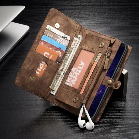 Кожаный чехол- кошелек CaseMe на Samsung Galaxy S8/G950 Crazy Horse Texture -коричневый