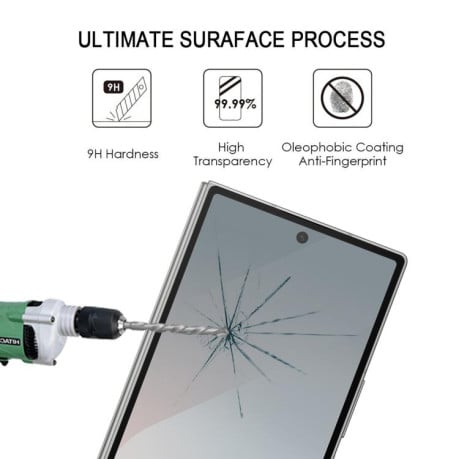 Захисне скло з шовкографічною рамкою Silk на Samsung Galaxy Fold 7 5G - чорне