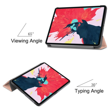 Чохол-книжка Custer Texture Smart на iPad Air 4 10.9 2020/Pro 11 2021/2020/2018 - рожево-золото
