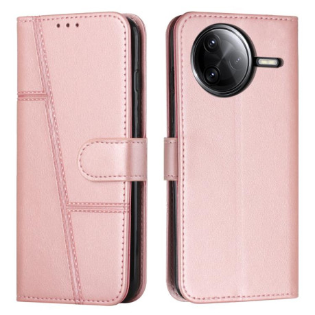 Чохол-книжка Stitching Calf Texture для Xiaomi Poco F7 Pro / F7 Ultra - золото
