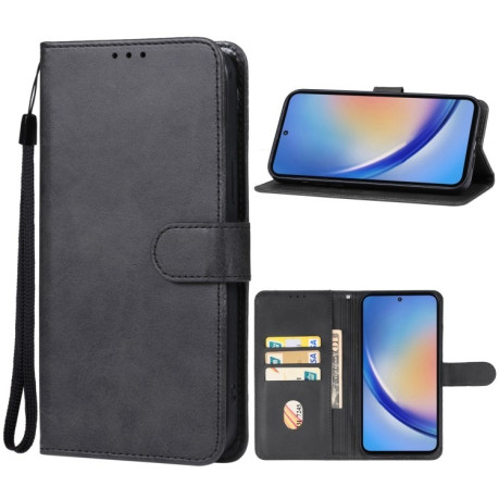Чехол-книжка EsCase Leather для Samsung Galaxy A35 - черный