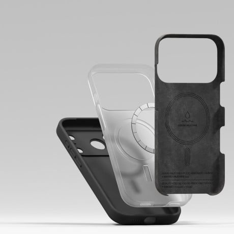 Оригинальный силиконовый чехол Ringke Silicone Magnetic с MagSafe на iPhone 17 Pro - Black