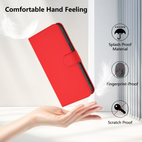 Чехол-книжка Skin Feel Solid Color Leather для Infinix Note 40 4G - красный