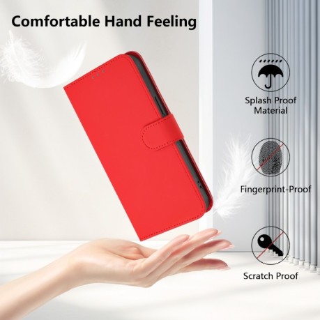 Чехол-книжка Skin Feel Solid Color Leather для Infinix Zero 30 4G - красный