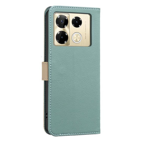 Противоударный чехол Shield Frame Holder MagSafe для Infinix Note 40 Pro / 40 Pro+ - зеленый