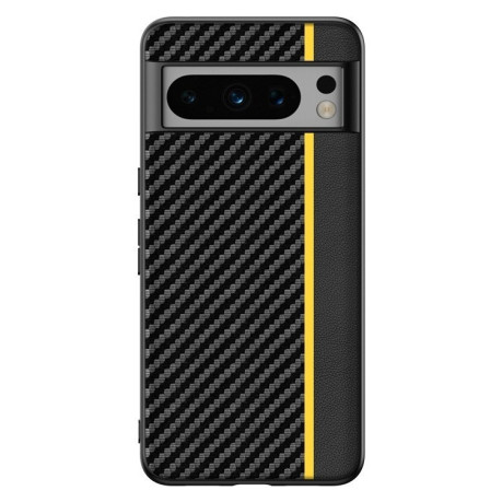 Протиударний чохол Carbon Fiber Texture Printing для Google Pixel 9 Pro XL - жовтий