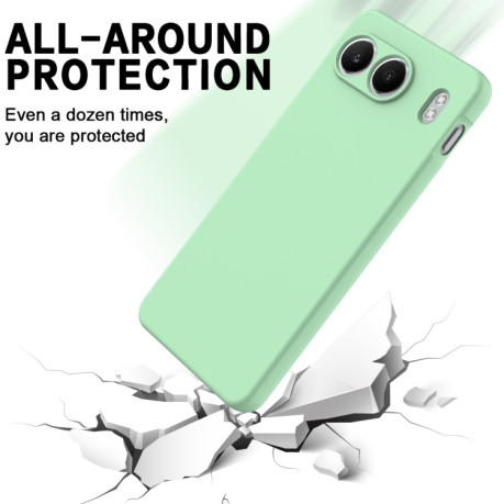 Силіконовий чохол Solid Color Liquid Silicone на OnePlus Nord 4 Pro XL - зелений