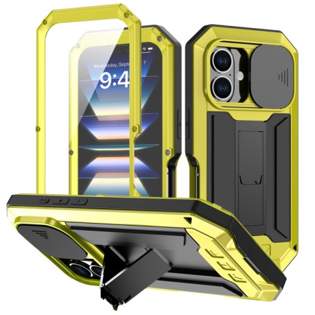 Чохол протиударний R-JUST Sliding для iPhone 16 Plus - жовтий