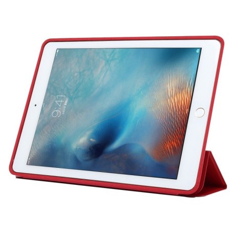 Шкіряний чохол-книжка Solid Color на iPad Pro 9.7 - червоний