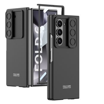 Противоударный чехол GKK Ultra-thin Sliding Window для Samsung Galaxy  Fold 6 - черный