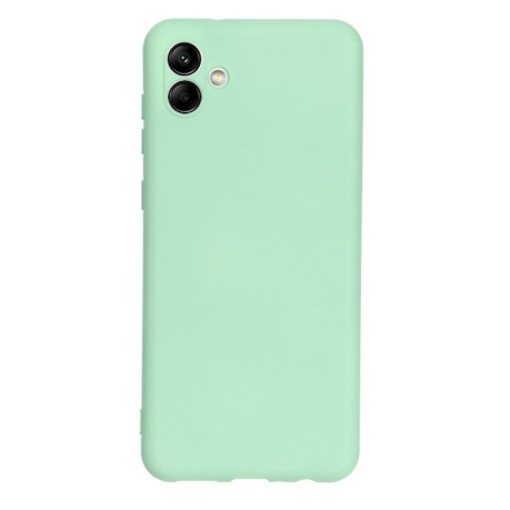 Силиконовый чехол Solid Color Liquid Silicone на Samsung Galaxy A04 - зеленый