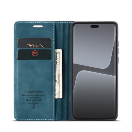 Кожаный чехол CaseMe-013 Multifunctional на Xiaomi 13 Lite - синий