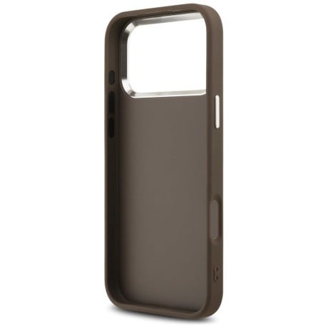 Оригинальный чехол Guess 4G Big Logo на iPhone 17 Pro Max - Brown - Silver