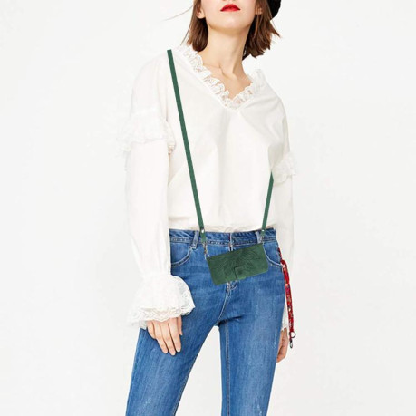 Чехол-книжка Skin Feel с рисунком подсолнуха на Xiaomi Redmi A5 4G 173.3mm - зеленый