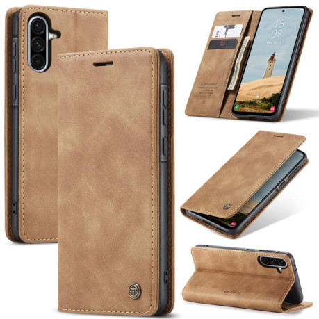 Чехол-книжка CaseMe-013 Multifunctional на Samsung Galaxy A56 - коричневый