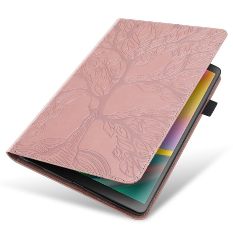 Чехол-книжка Tree Life Series Embossed Leather для Xiaomi Redmi Pad SE - розовое золото
