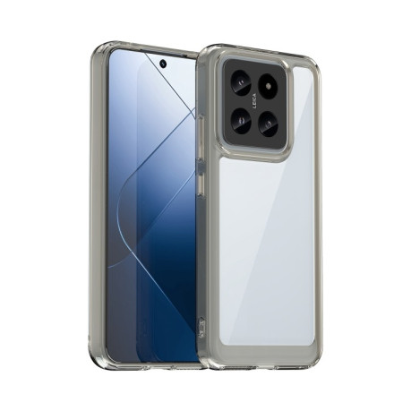 Противоударный чехол Colorful Acrylic Series для Xiaomi 14 Pro - серый