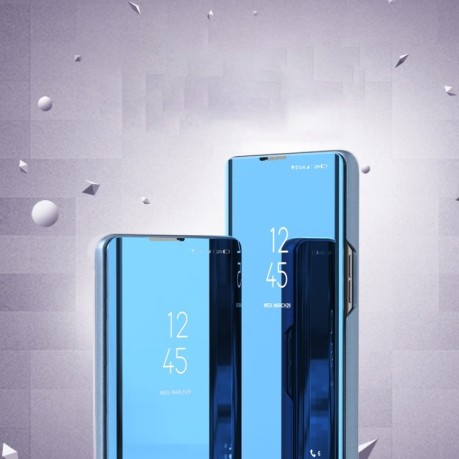 Чехол книжка Clear View на Samsung Galaxy A41 - синий