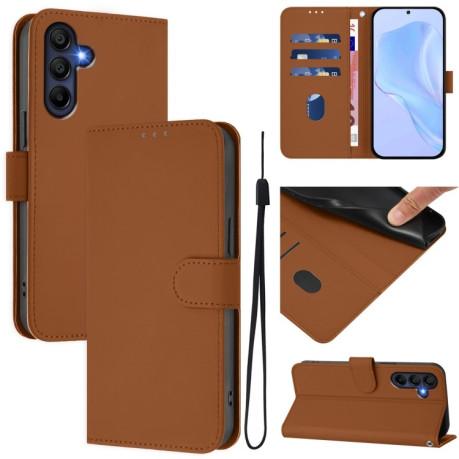 Чохол-книжка Skin Feel S-type для Samsung Galaxy A26 5G Pro - коричневий