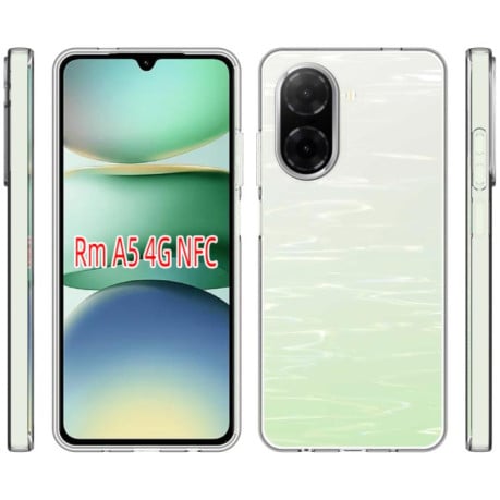 Силиконовый прозрачный чехол Waterproof Texture на Xiaomi Redmi A5 4G 173.3mm - прозрачный