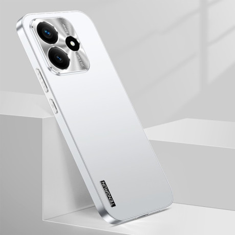 Противоударный чехол Streamer Series Micro Frosted Metal Paint PC для Xiaomi Redmi Note 14 5G - серебристый