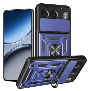 Чохол із шторкою на камеру Sliding Camshield та підставкою на OnePlus Nord 4 - синій