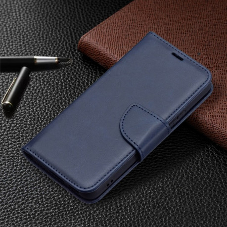 Чохол-книжка Retro Lambskin Texture для Samsung Galaxy S22 5G - синій