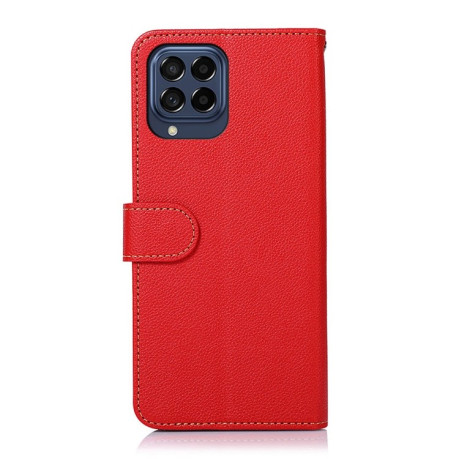 Чехол-книжка KHAZNEH Litchi Texture для Samsung Galaxy M53 5G - красный